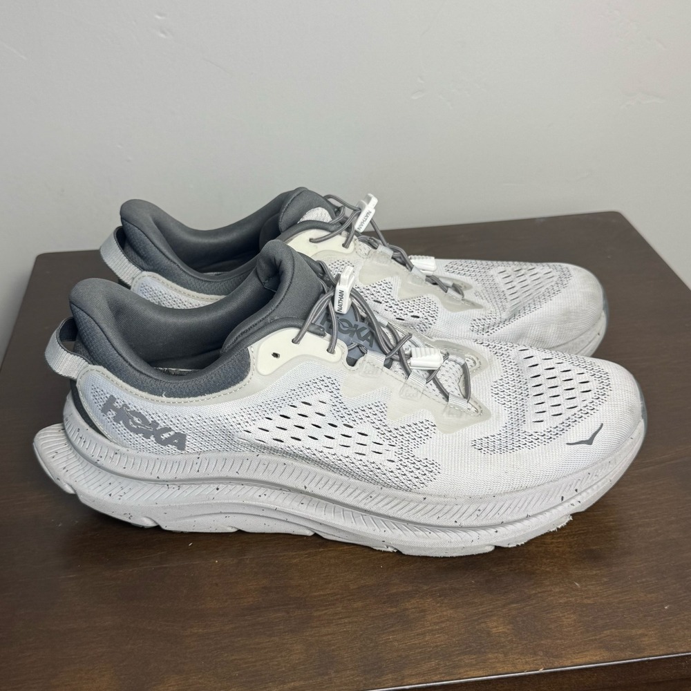Hoka Mens 11 Kawana 2 Sneaker Shoe Grey - Picture 3 of 10